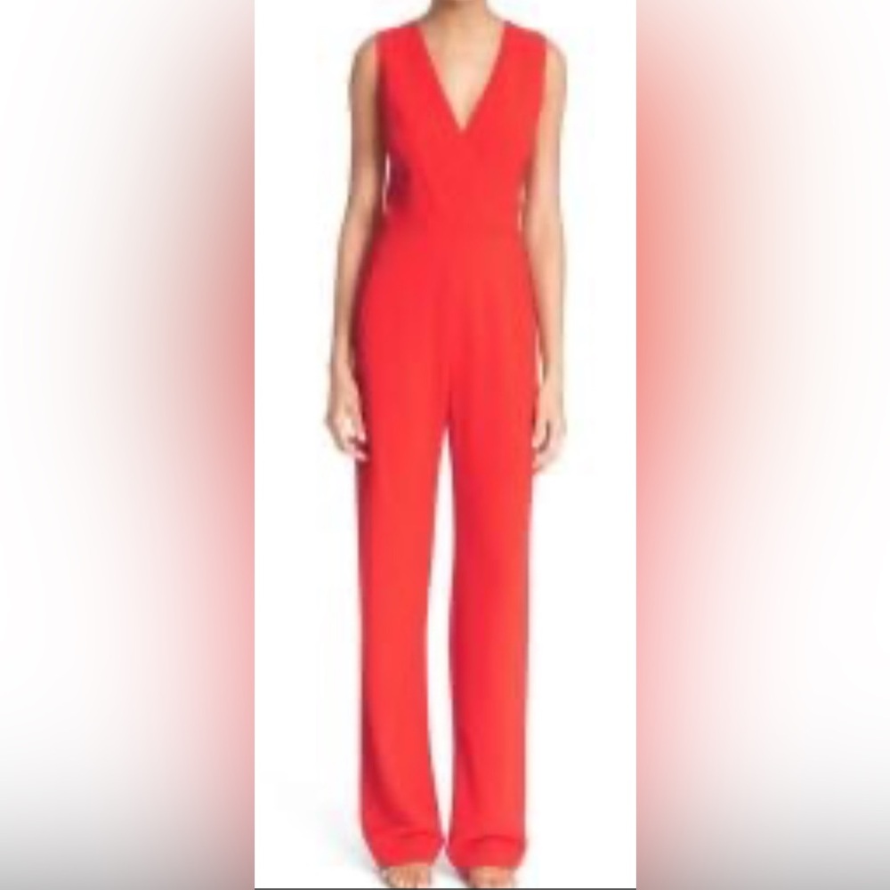 Tory Burch Red Jumpsuit Flowing Silhouette